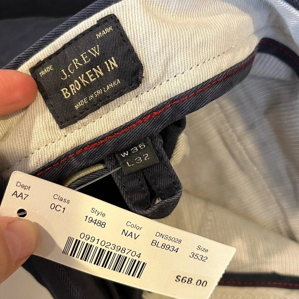 J. Crew Dark Navy Men's Chinos